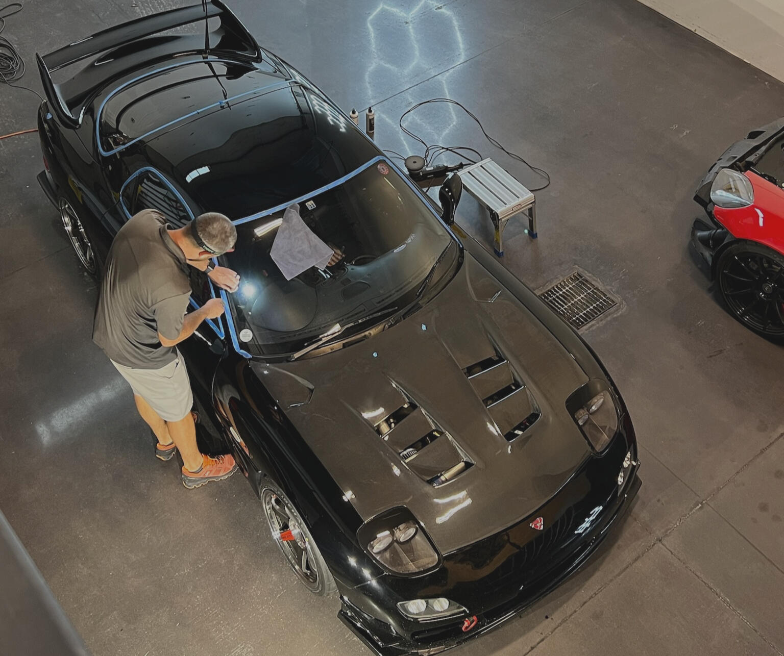 Winslow correcting an FD RX7